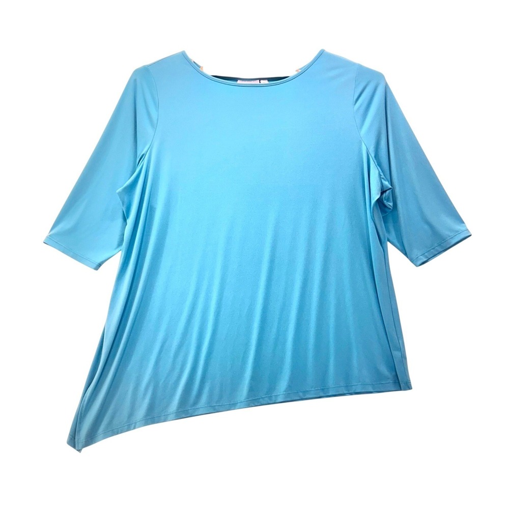 Susan Graver Tops Turquoise 3x